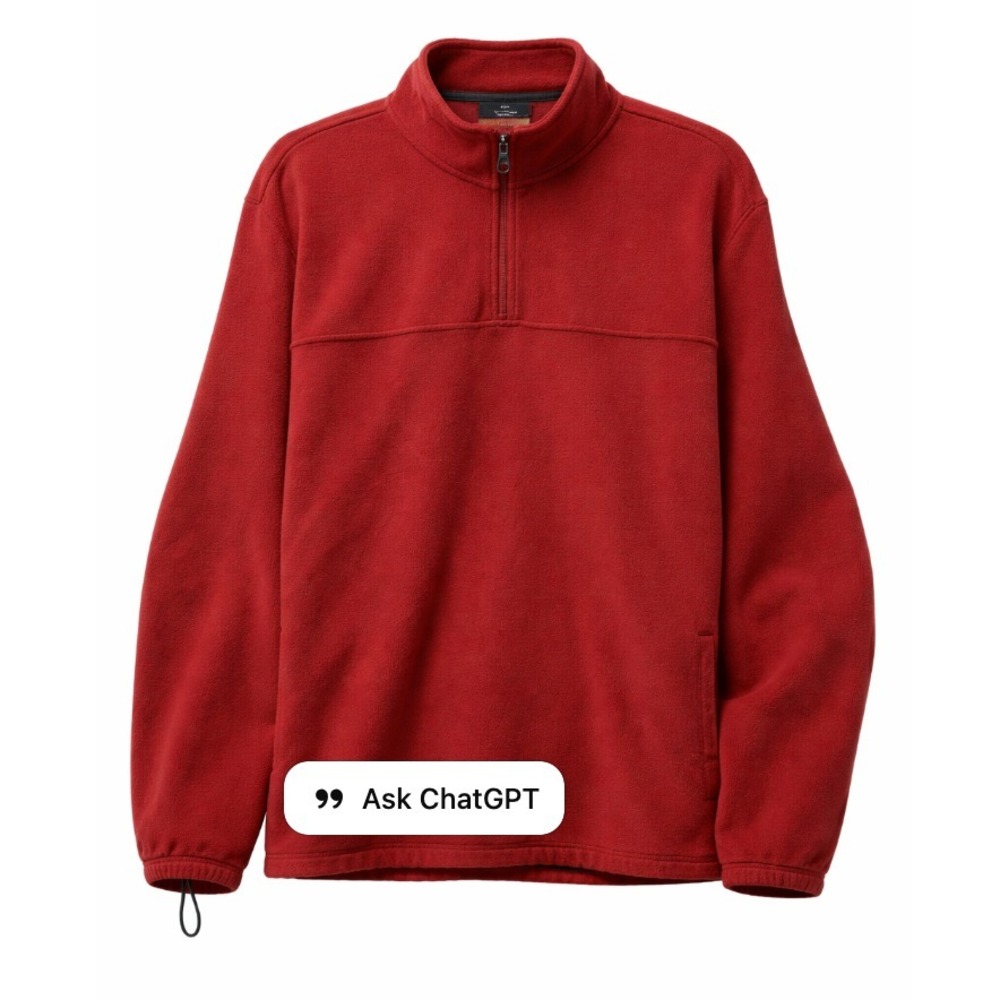 Croft & Barrow Men's‎ Fleece Quarter Zip Pullover Red Size XXL